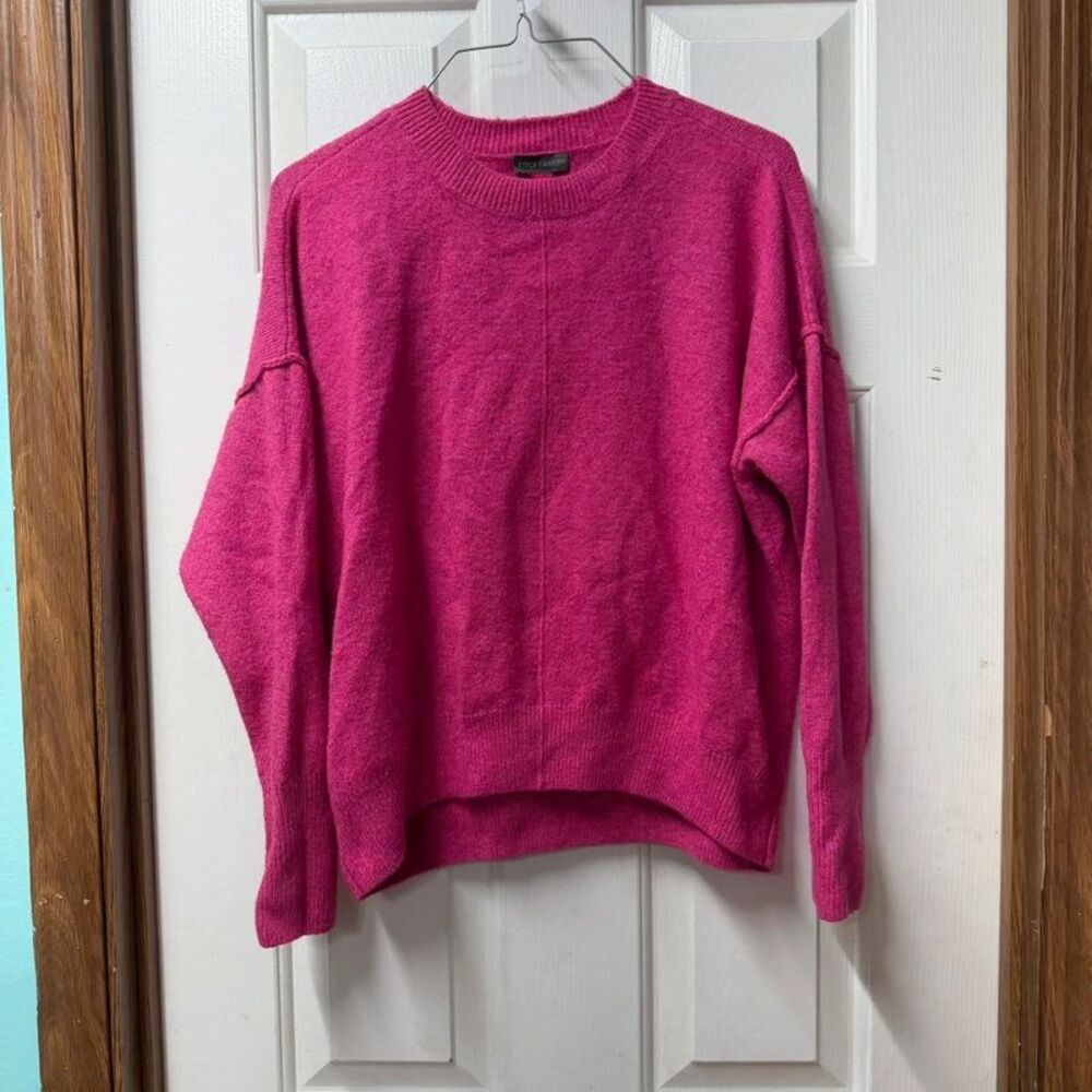 Vince Camuto Bright Fuchsia Crewneck Sweater M